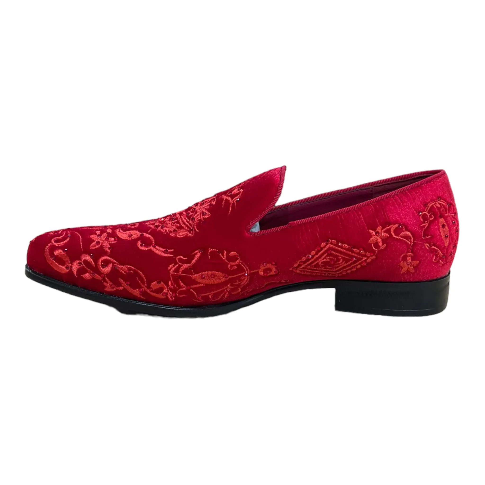 TERRONI: Velvet Embroidered Loafer S44