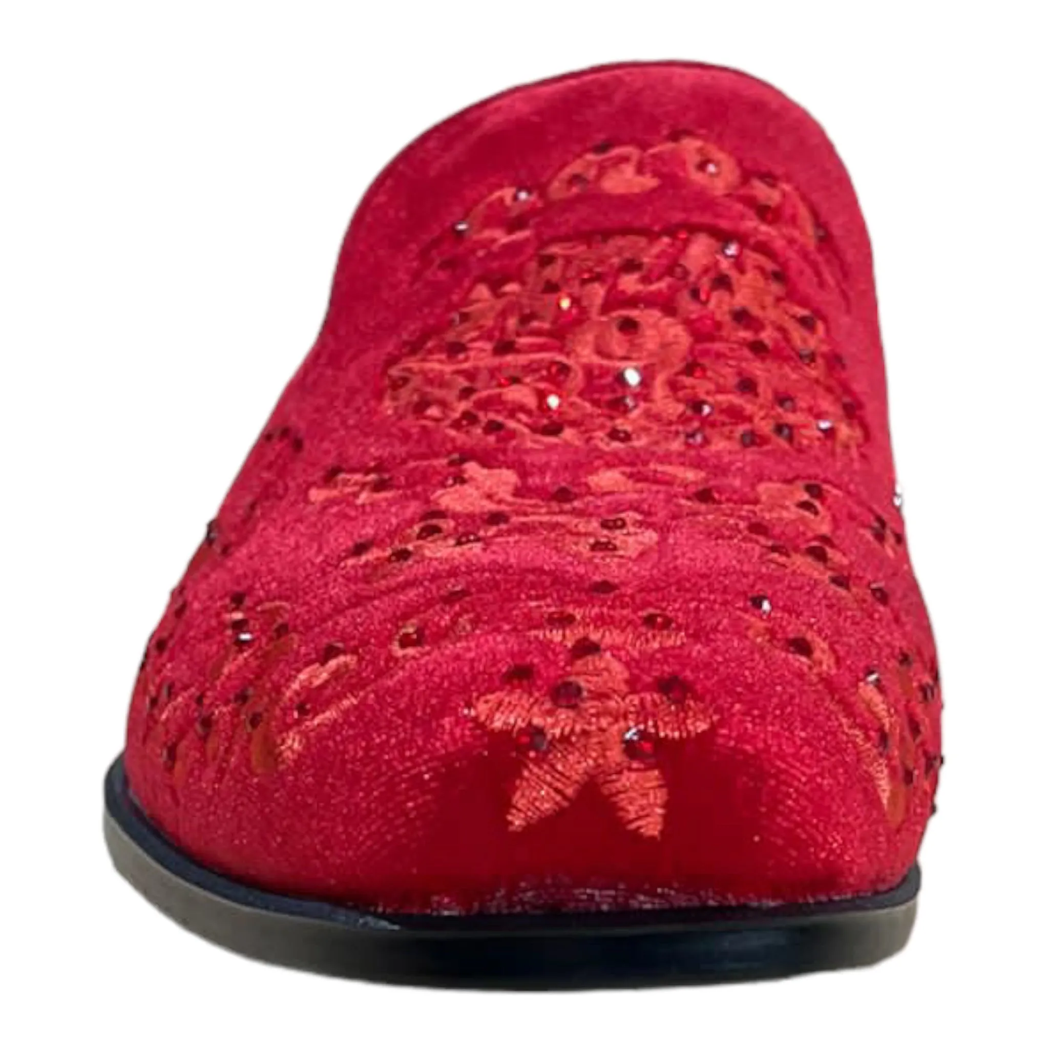 TERRONI: Velvet Embroidered Loafer S44