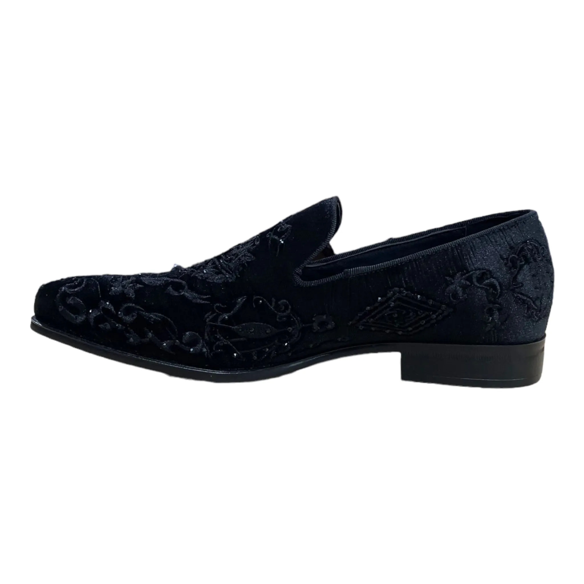 TERRONI: Velvet Embroidered Loafer S44
