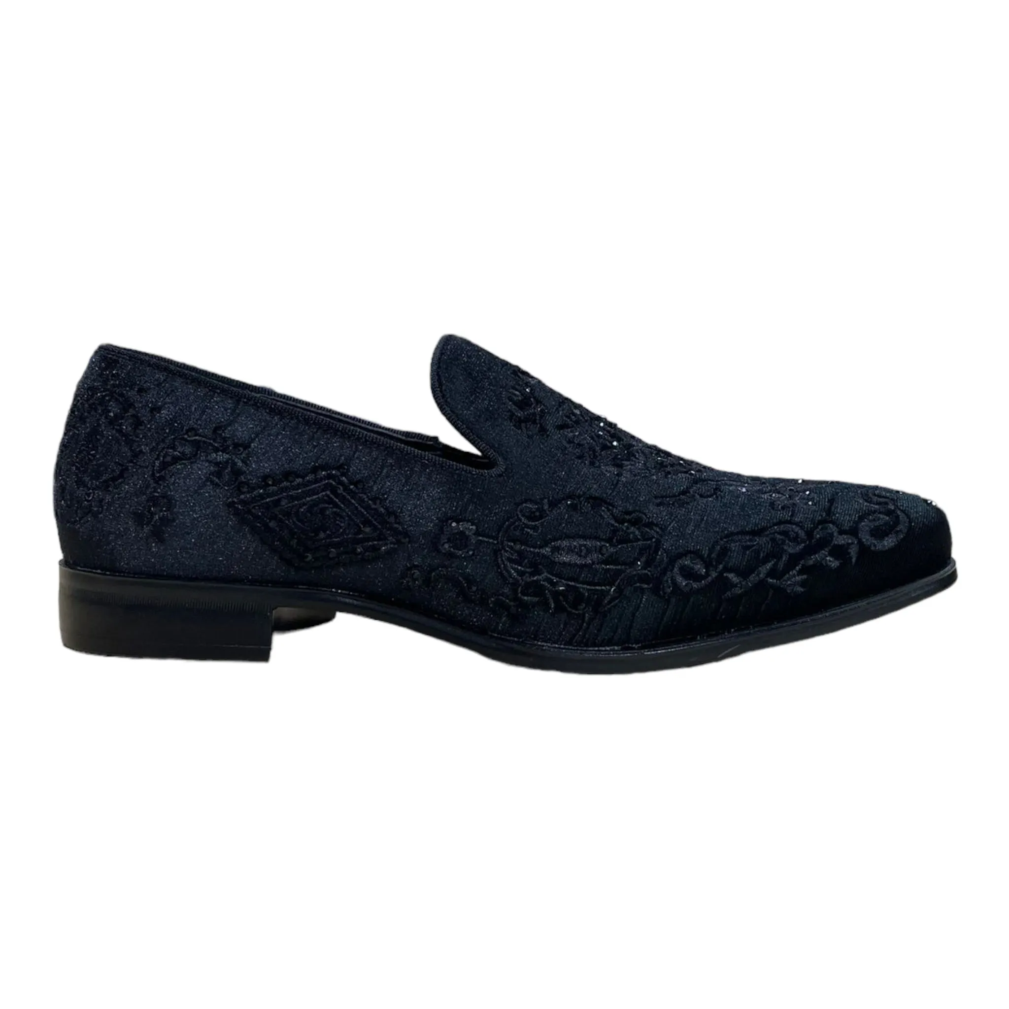 TERRONI: Velvet Embroidered Loafer S44