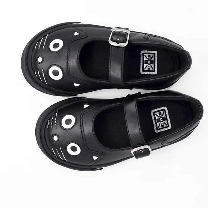 TUK Black Kitty Mary Jane Toddler Sneaker A9725