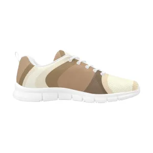 Uniquely You Womens Sneakers, Blue and White Aztec Print Running Shoes by inQue.Style