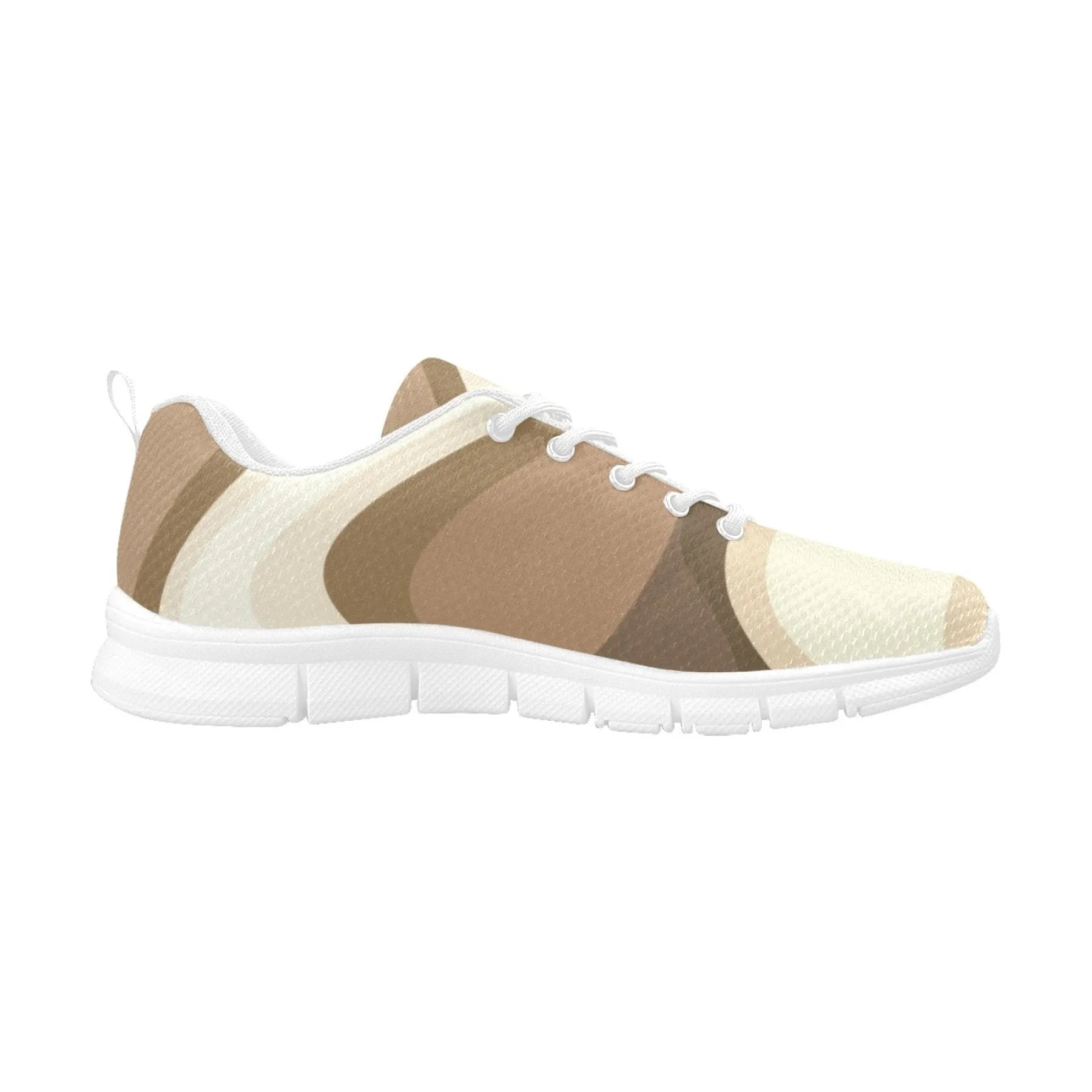 Uniquely You Womens Sneakers, Blue and White Aztec Print Running Shoes by inQue.Style