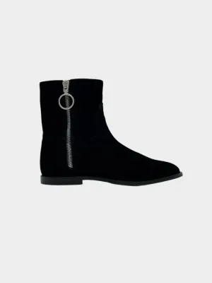 Velvet Ankle Boots