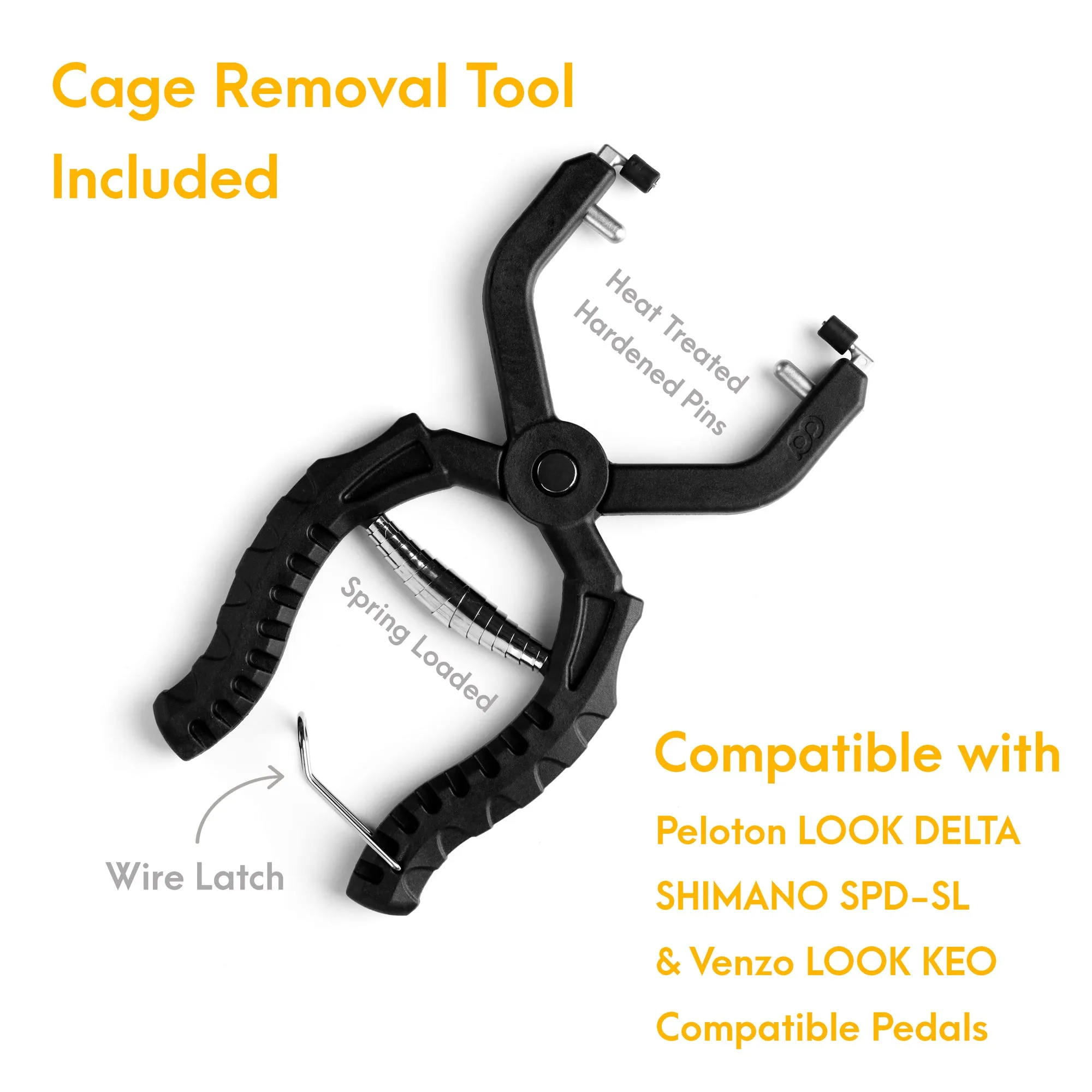 Venzo Bike Bicycle Toe Clips Cage Indoor Exercise Bike Pedal Adapters - Compatible with Peloton Bike Pedal, Convert Look Delta Pedals to Toe Clip Straps Ride with Sneakers - SPD Adapters ONLY