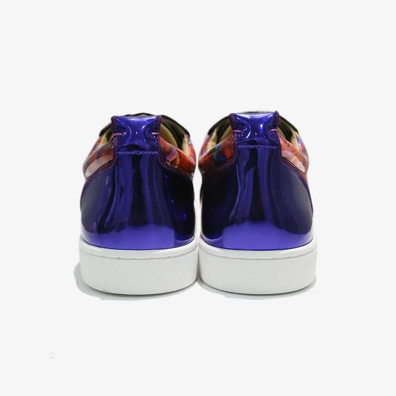 Vibrant Tie-Dye Studded Sneakers