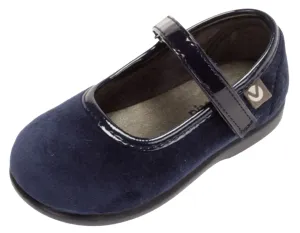 Victoria Alba Velvet Mary Jane Navy for Girl's