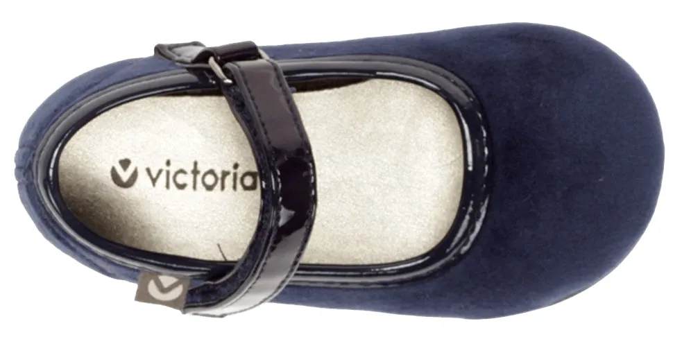 Victoria Alba Velvet Mary Jane Navy for Girl's