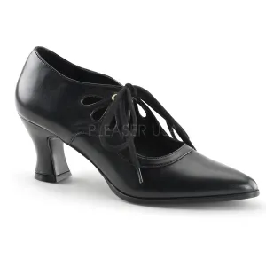 Victorian Style Black Kitten Heels