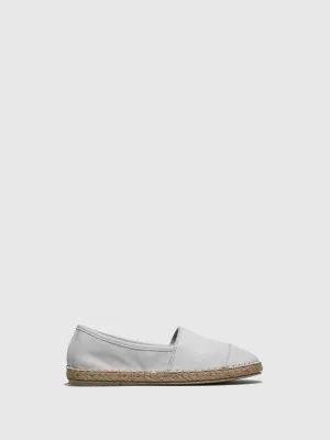 White Slip-on Espadrilles