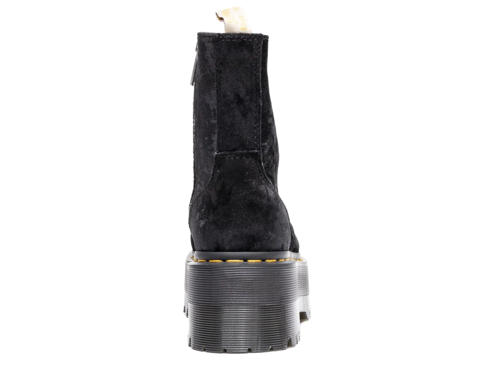 Women's Dr. Martens Vegan Boot Max Crushed Velvet Platforms