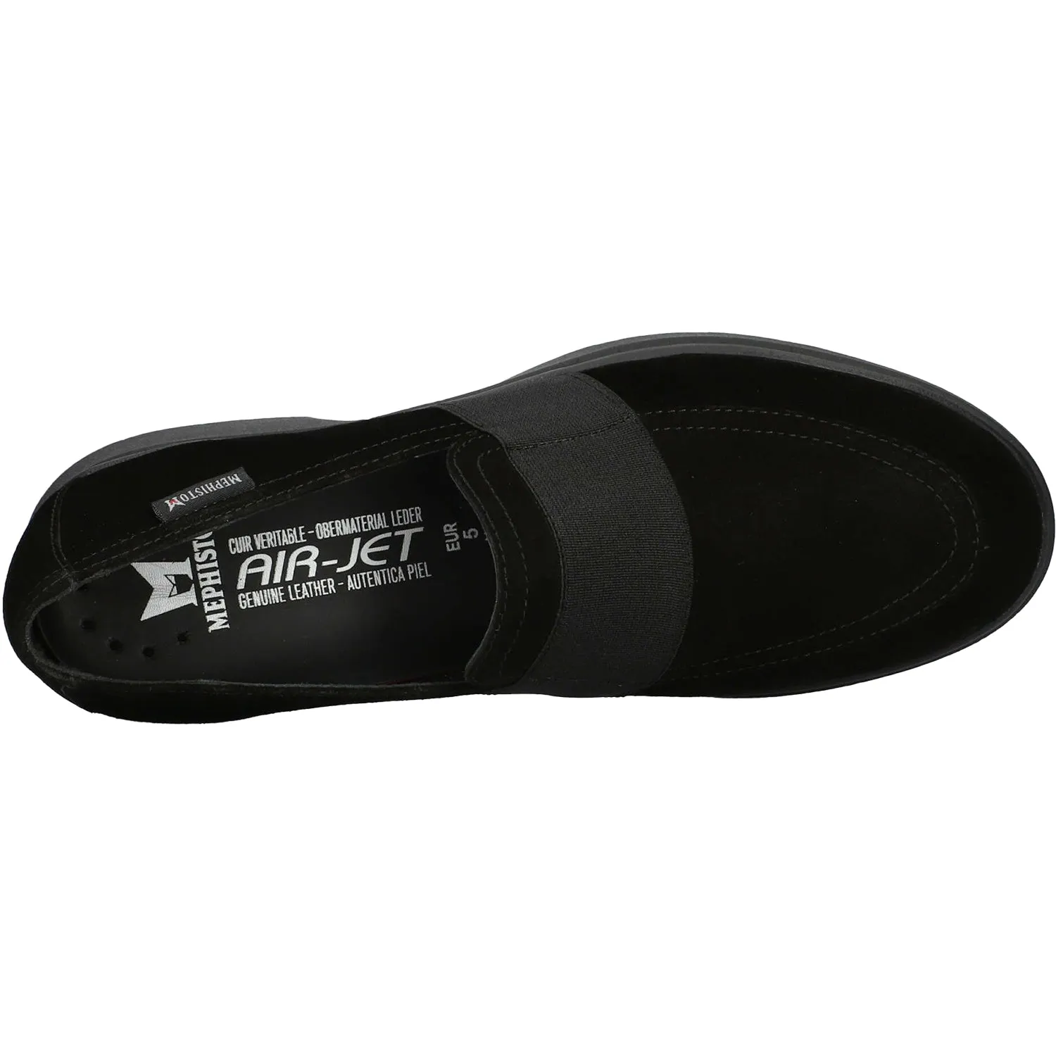 Women's Mephisto Debby Black Velsport Leather