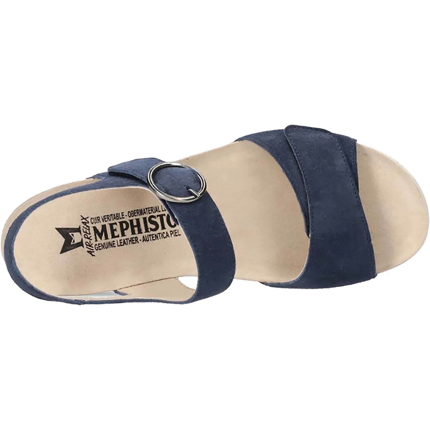 Women's Mephisto Oriana Midnight Blue Velvet Leather