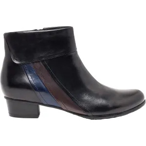 Women's Regarde Le Ciel Stefany-369 Black/Muddy/Melanzana Glove Leather