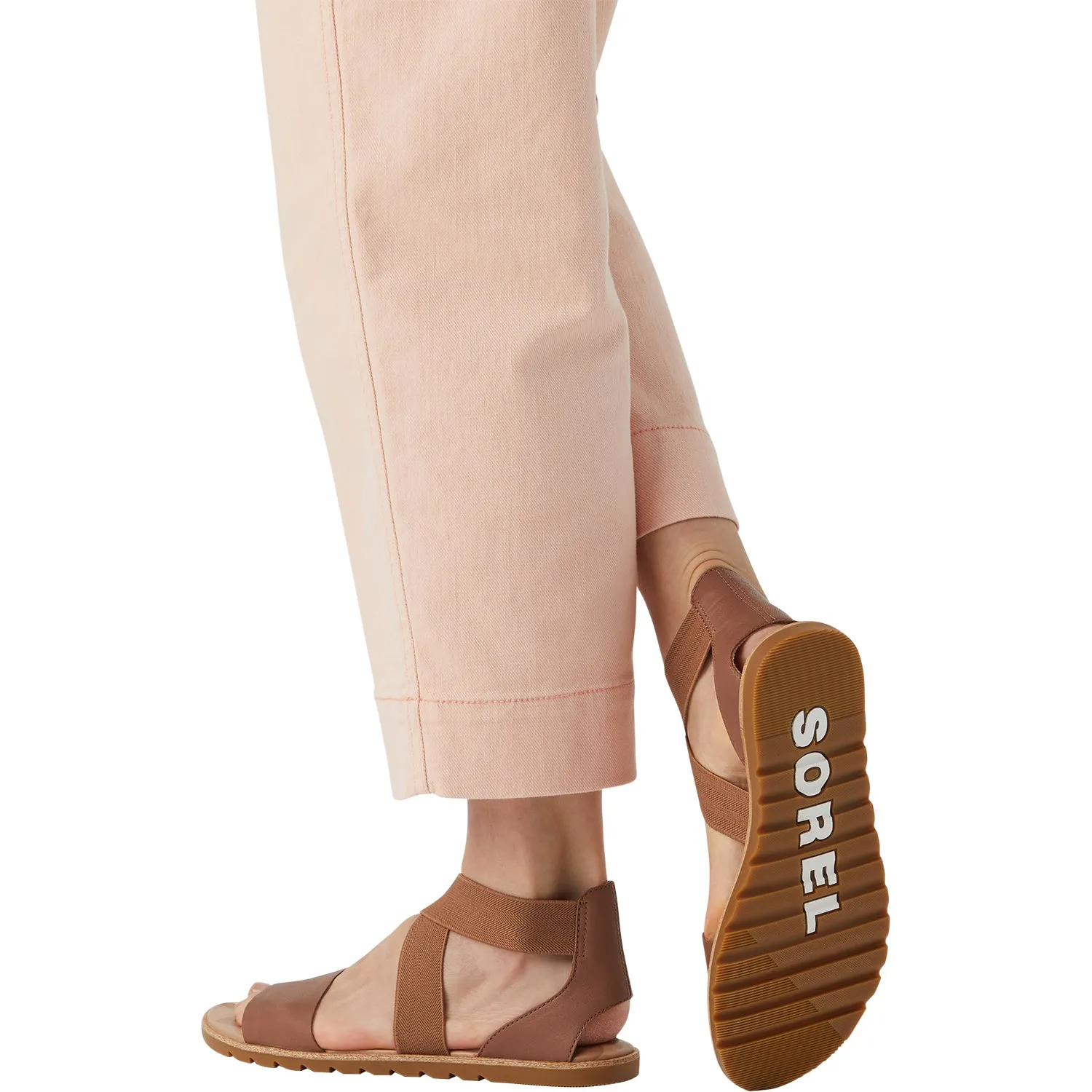 Women's Sorel Ella II Sandal Velvet Tan Leather