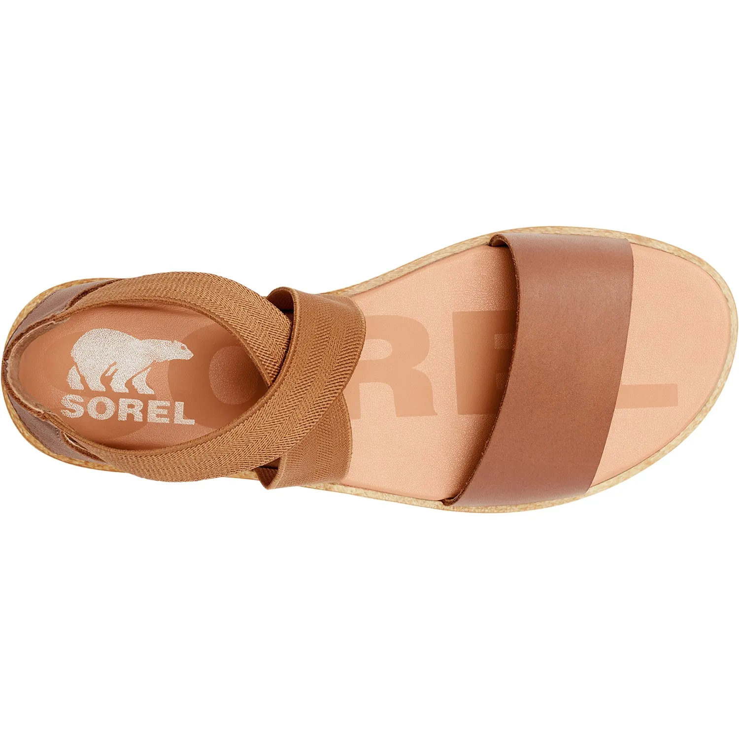 Women's Sorel Ella II Sandal Velvet Tan Leather