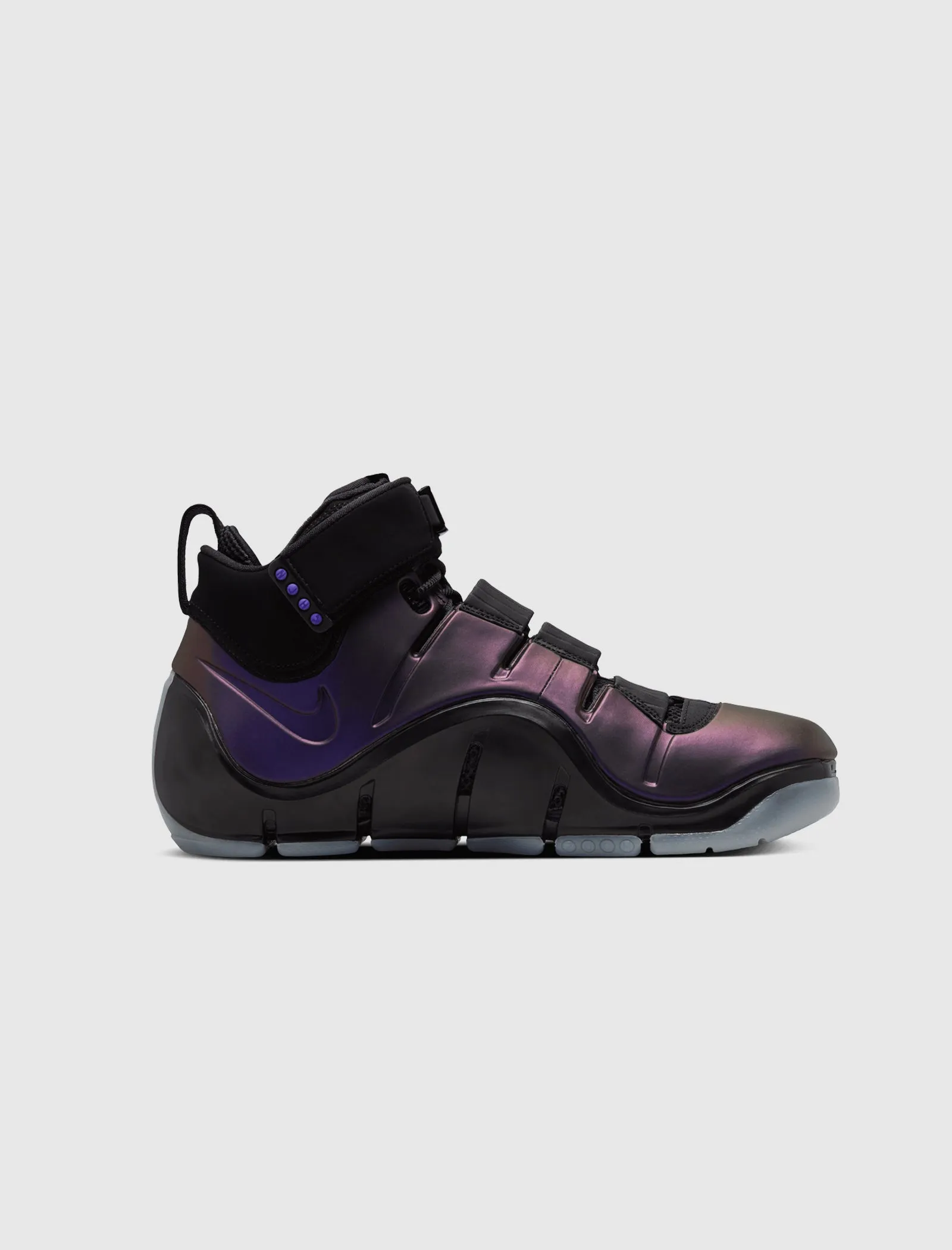 ZOOM LEBRON IV "BLACK/VARSITY PURPLE-BLUE TINT"