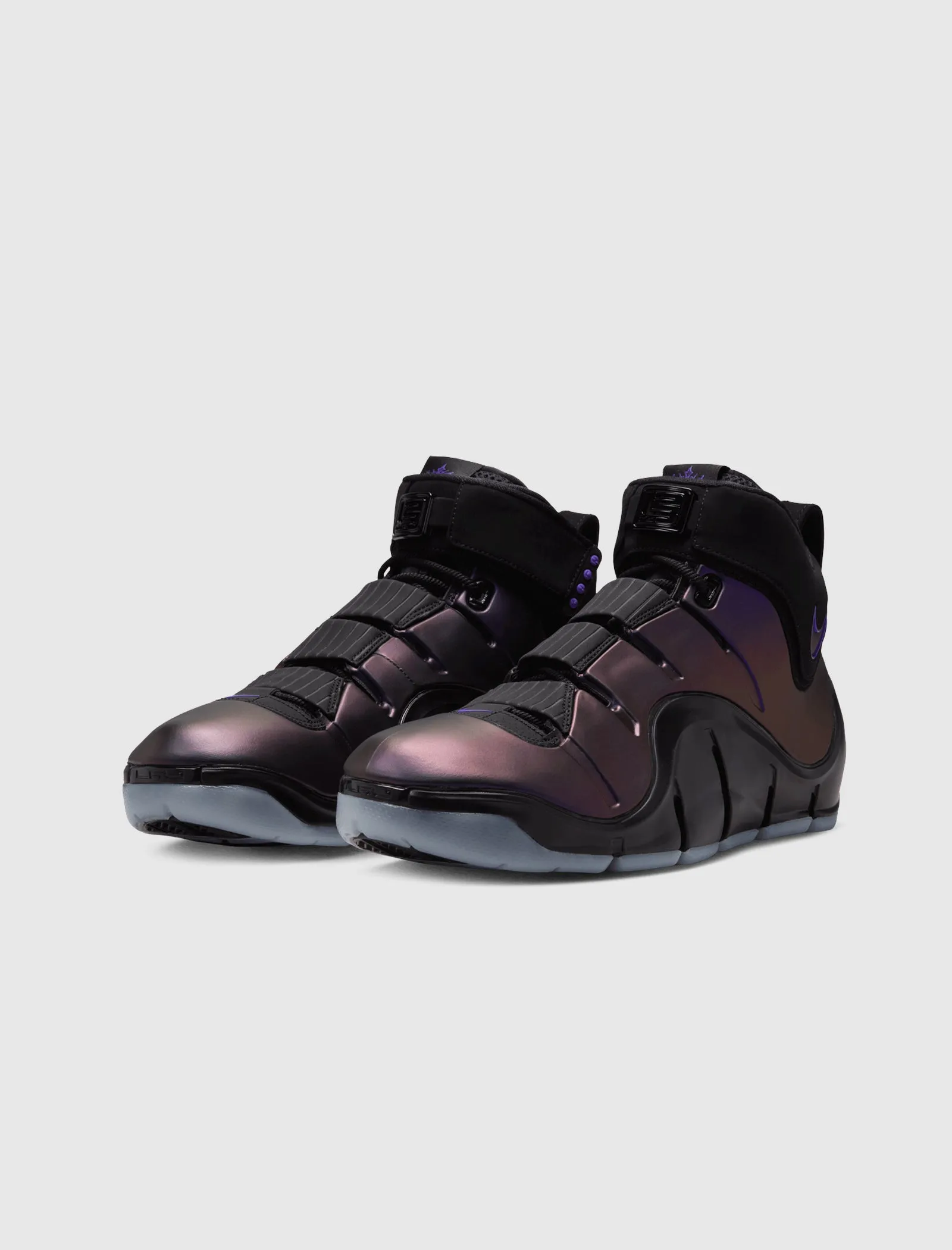ZOOM LEBRON IV "BLACK/VARSITY PURPLE-BLUE TINT"